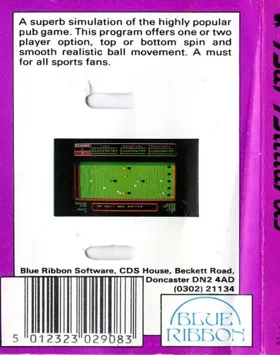Bar Billiards (1987)(Blue Riboon)[a] box cover back